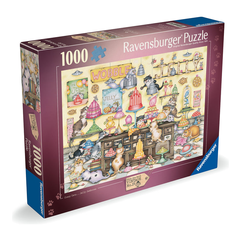 Crazy Cats: Jelly Jamboree 1000 Piece Jigsaw Puzzle