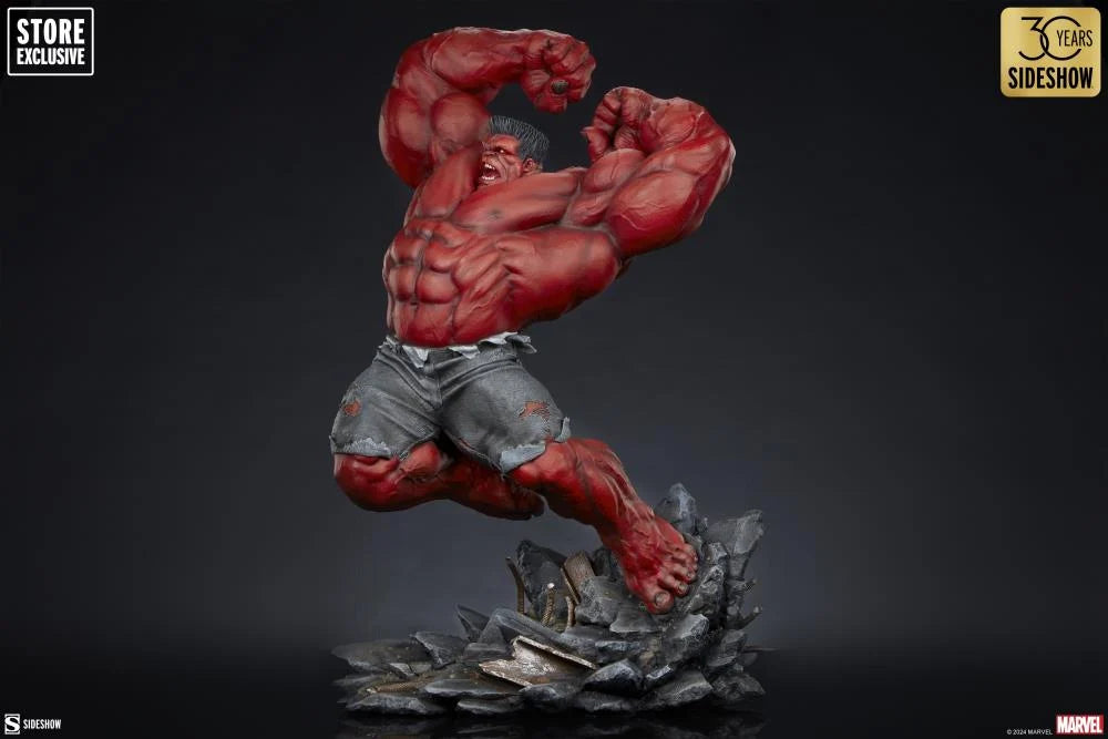 Sideshow Marvel Premium Format Red Hulk (Thunderbolt Ross) Exclusive 29" Statue