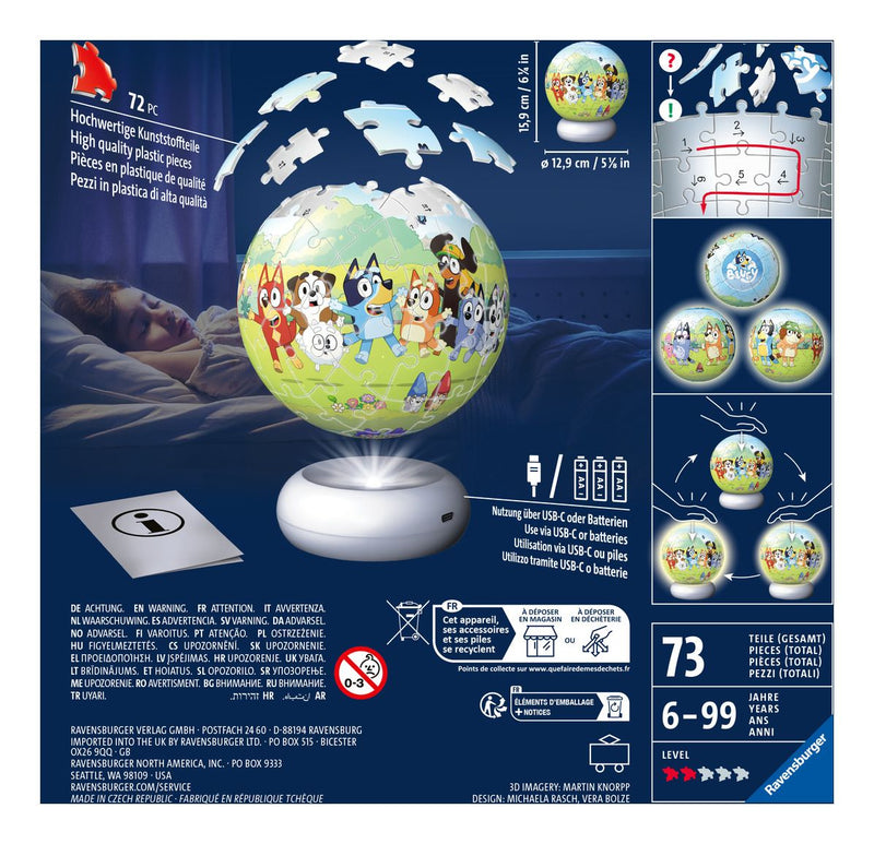 Bluey 3D Puzzle Night Light - Image