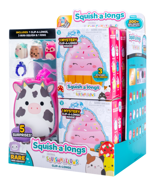 Squishalongs - Clip-a-longs Blind S3 12pc PDQ - Image
