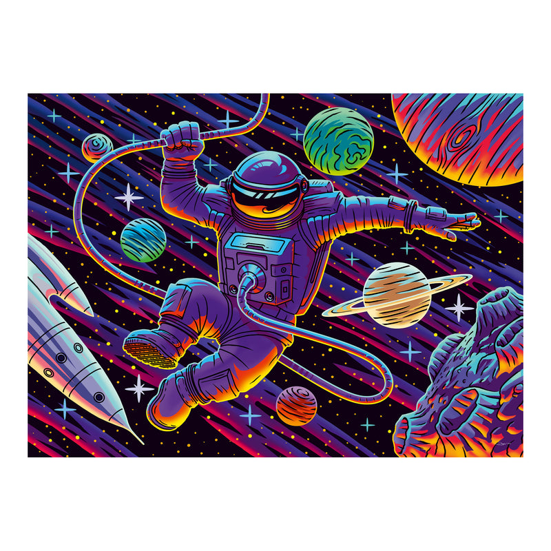Outer Space Adventure 200 Piece Starline Glow in the Dark Puzzle