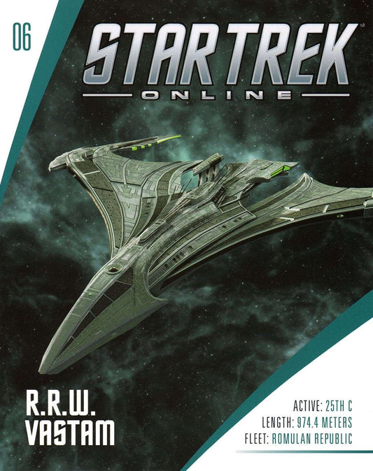 R.R.W. Vastam - Vastam-class Romulan Tactical Command Warbird Diecast Model Ship STO (Star Trek / Eaglemoss), alternate view