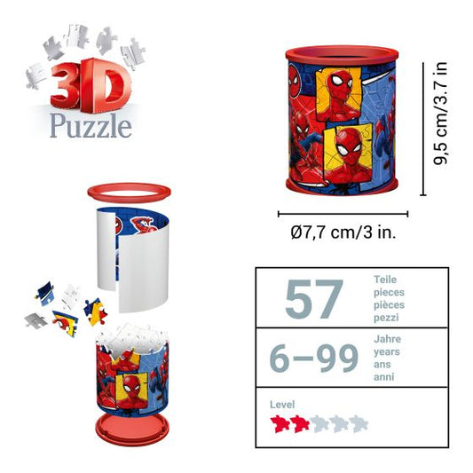 Spider-Man Pencil Holder 54 Piece 3D Puzzle