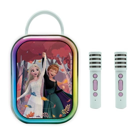 Disney Frozen Bluetooth Karaoke Speaker & 2 Wireless Microphones