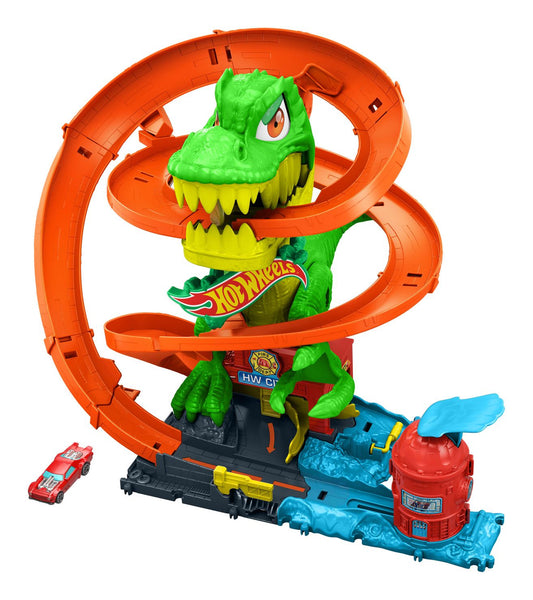 Hot Wheels City T-Rex Fire Station - Image