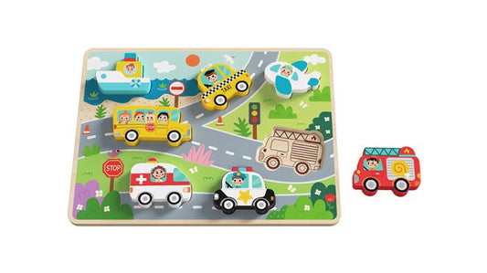 Wooden Transportation Chunky Puzzle