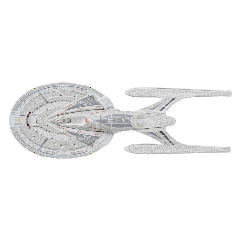 U.S.S. Enterprise NCC-1701-E (Sovereign-class) Diecast Model Ship (Eaglemoss / Star Trek), in display