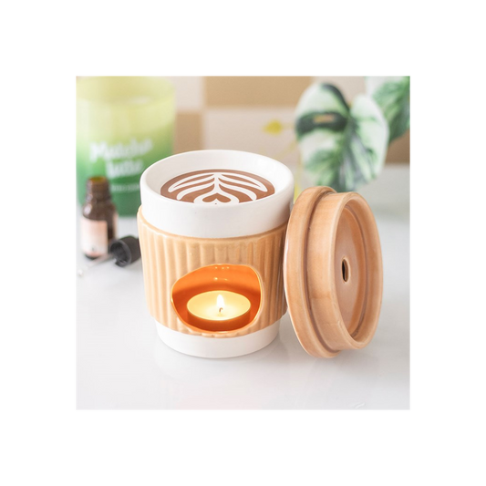 Coffee Cup Oil Burner, alternate view