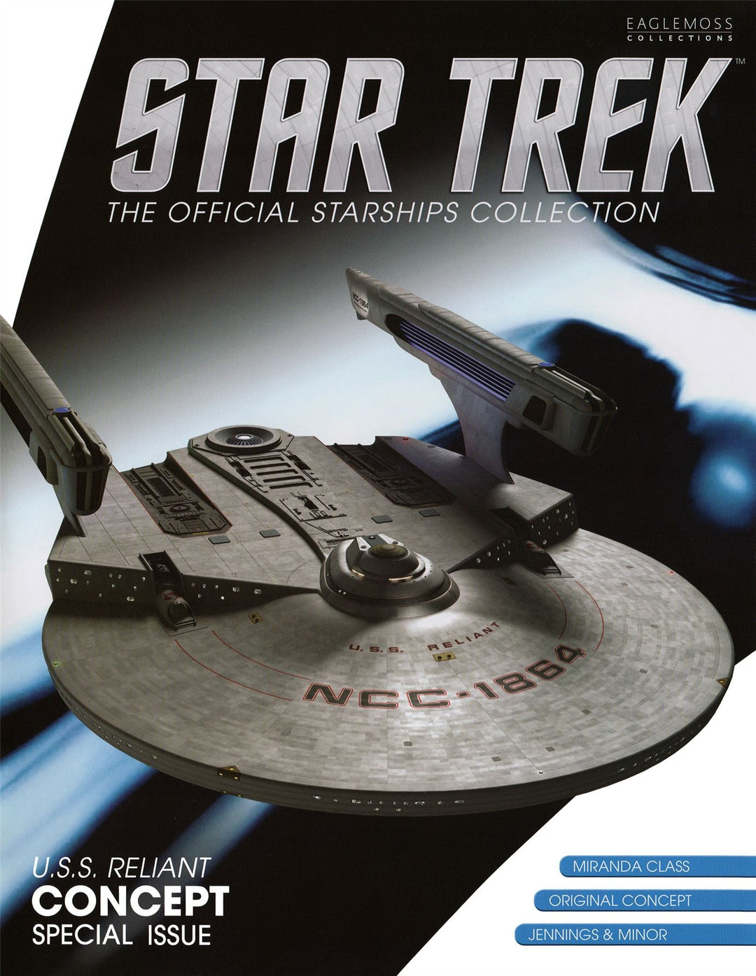 Star Trek U.S.S. Reliant Concept 4.6" Scale Model Die Cast Ship
