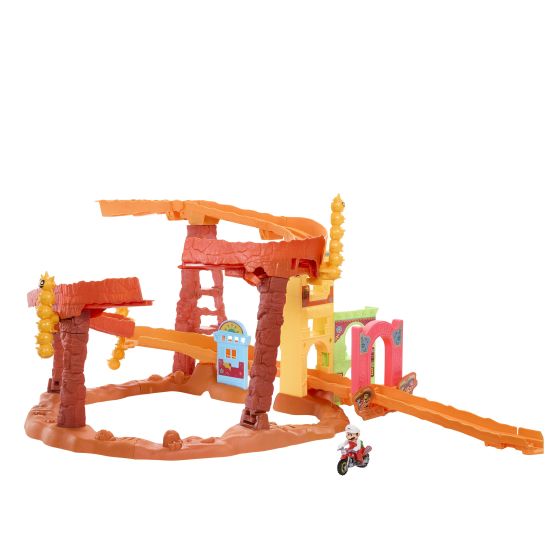 Hot Wheels Mario’s Desert Adventure Playset & Toy Motorcycle