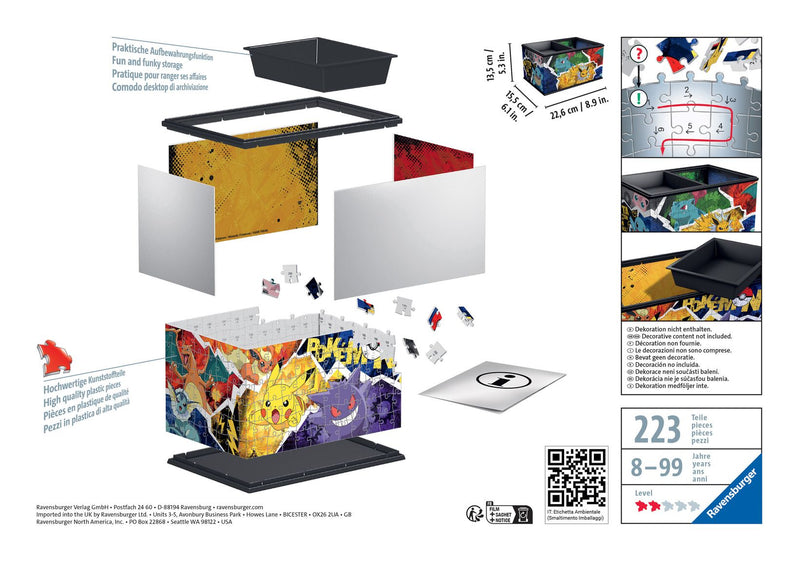 Pokemon Storage Box 216 Piece 3D Puzzle - Image