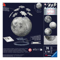 Glow in the Dark 3D Moon Puzzle Ball 72 Piece - Image