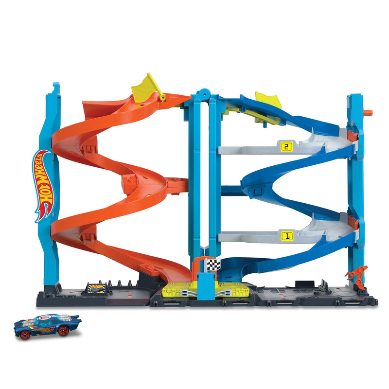 Hot Wheels City Transforming Race Tower Playset - Image