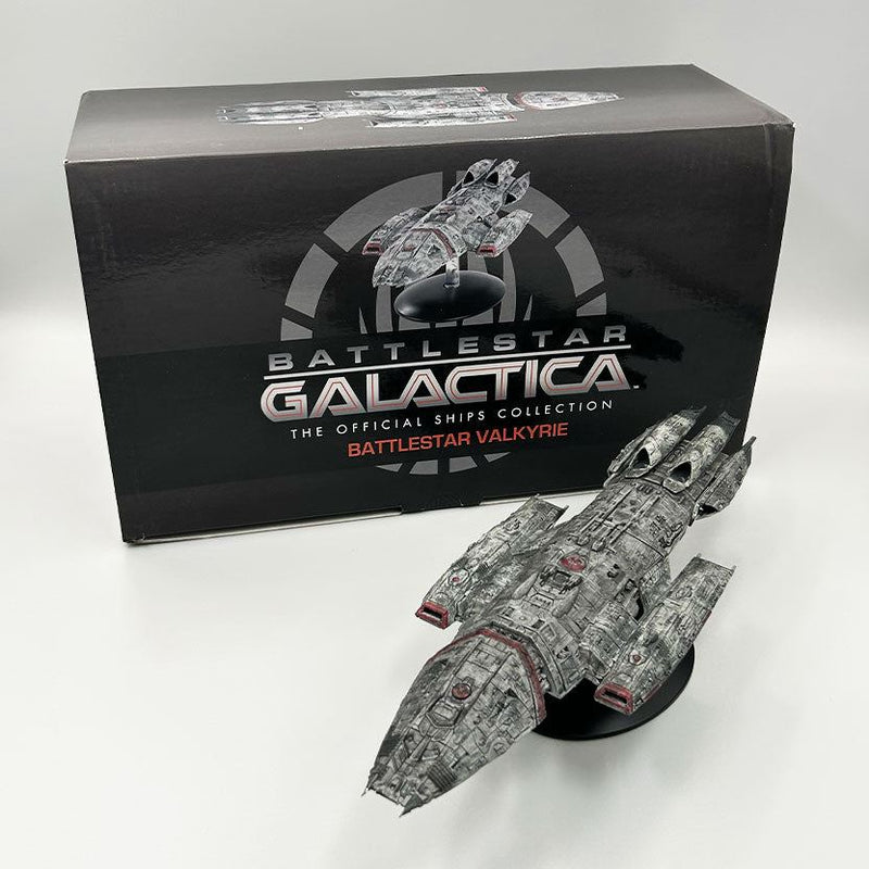 Battlestar Valkyrie Diecast Model Ship (Battlestar Galactica / Eaglemoss), packaging shot