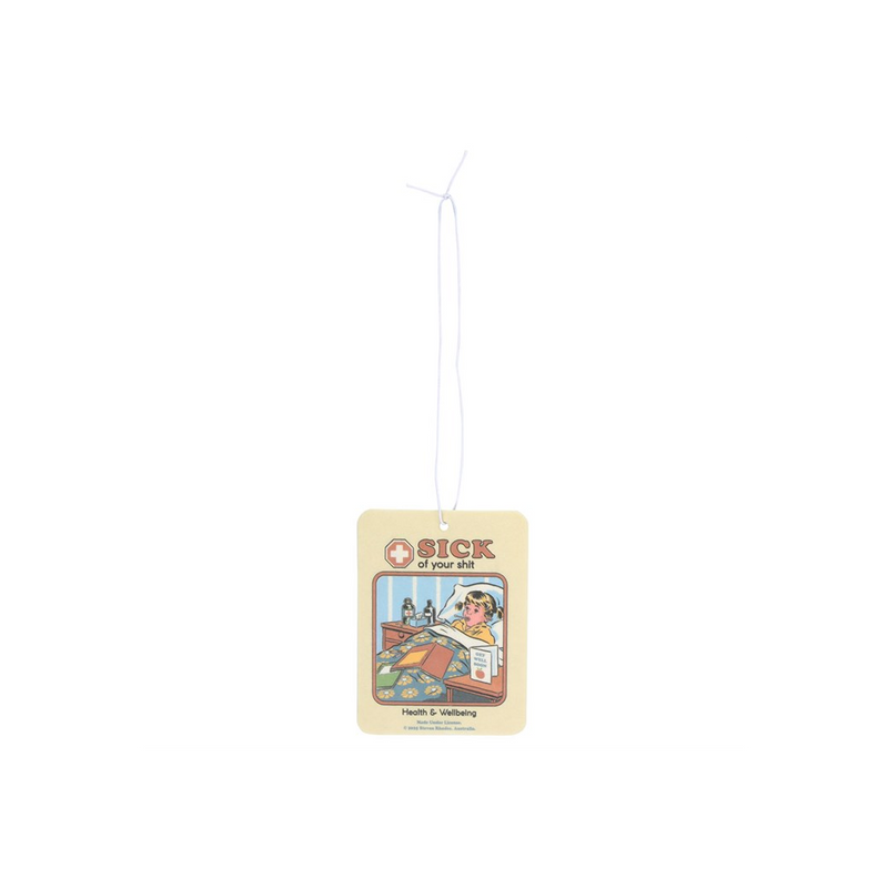 Sick of Your Shit Peach Air Freshener by Steven Rhodes