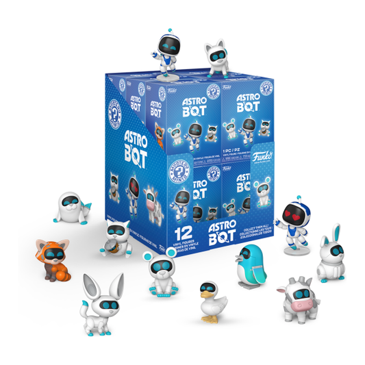 Mystery Minis - Astro Bot- 12 Pieces in PDQ Funko Pop! Vinyl Figures