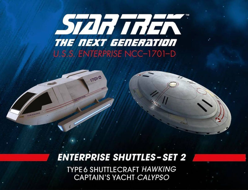 Enterprise Shuttles - Set 2 (Type 6 Shuttlecraft 'Hawking' & Captain's Yacht 'Calypso') Model Die Cast Ship (, packaging shot