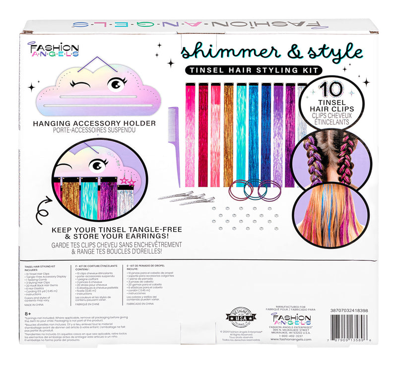 Fashion Angels Shimmer Style Tinsel Hair Styling Kit
