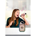 Pink Bluetooth Karaoke Speaker & 2 Wireless Microphones