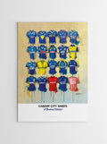 Cardiff City FC Shirts - A2 Signed Limited Edition Prints, alternate view