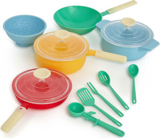 Casdon Pan Set – Pastel Toy Kitchen Cookware for Pretend Play (Ages 3+), alternate view