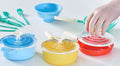 Casdon Pan Set – Pastel Toy Kitchen Cookware for Pretend Play (Ages 3+), side angle