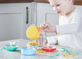Casdon Pan Set – Pastel Toy Kitchen Cookware for Pretend Play (Ages 3+), rear view
