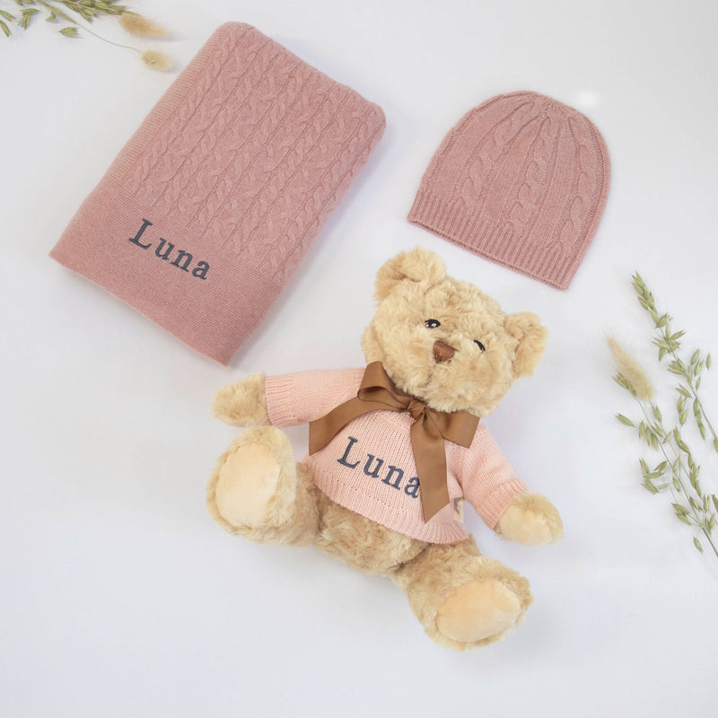 CASHMERE AND TEDDY GIFT SET - ROSEWOOD, alternate view
