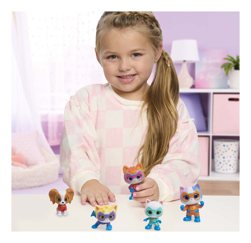 SuperKitties Collectible Hero Squad Figure Set - Image
