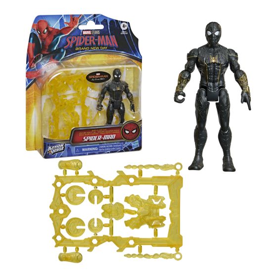Marvel Studios Far From Home ActionVerse Spider-Man Black and Gold Suit
