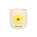 Hello Sunshine Plant Pot with 3D Sunflower