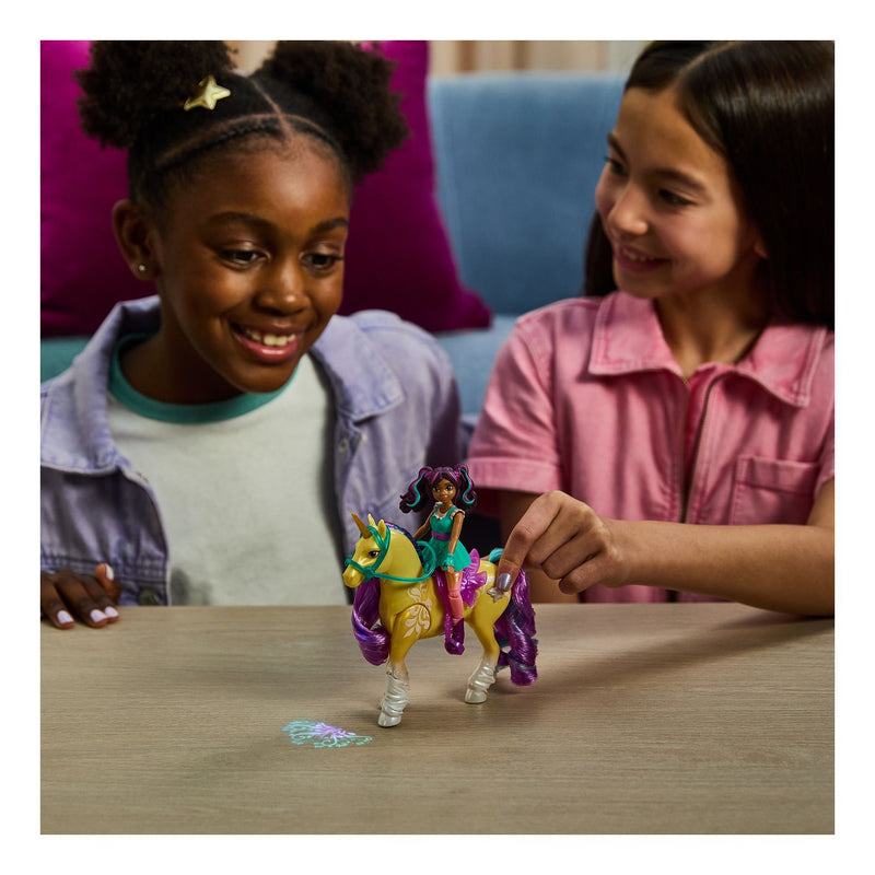 Unicorn Academy - Sml Doll Ava/PLant Magic Leaf - Image