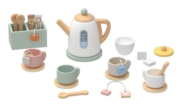 Wooden Tea Set