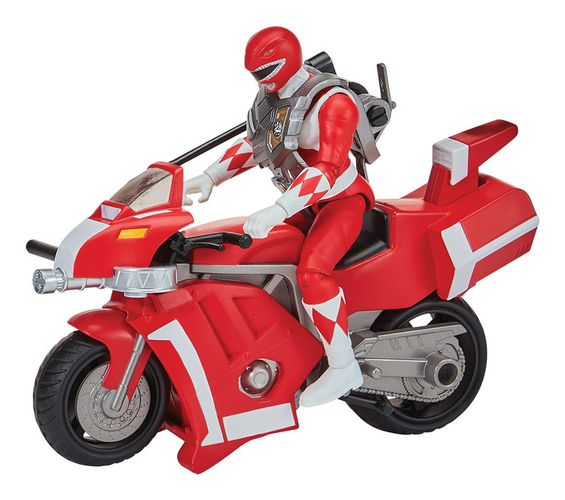 Mighty Morphin Power Rangers Battle Bike with Red Ranger - Image