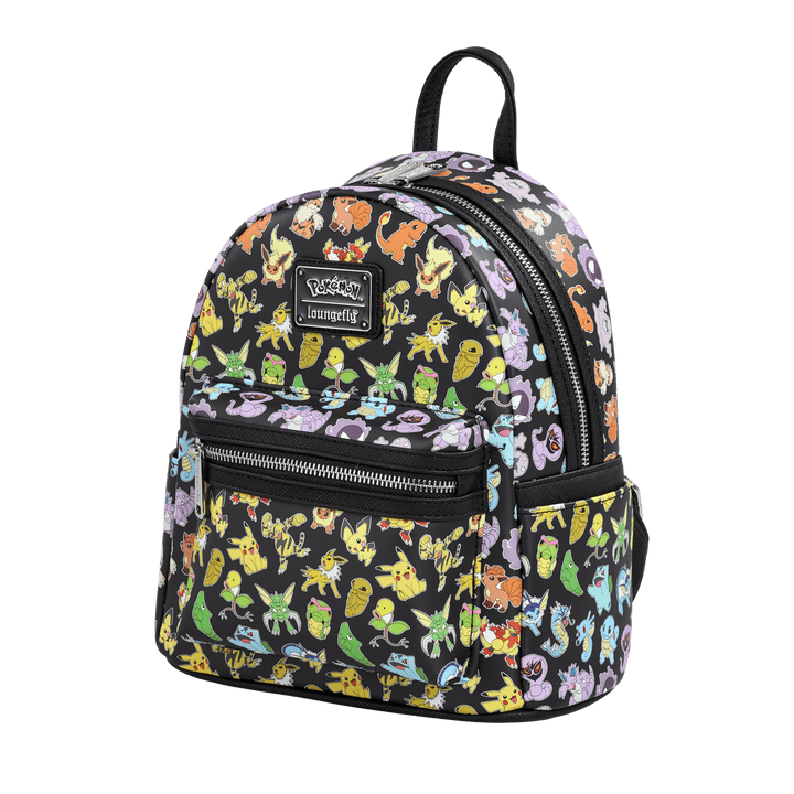 Loungefly Pokemon Multi Character All Over Print Mini Backpack