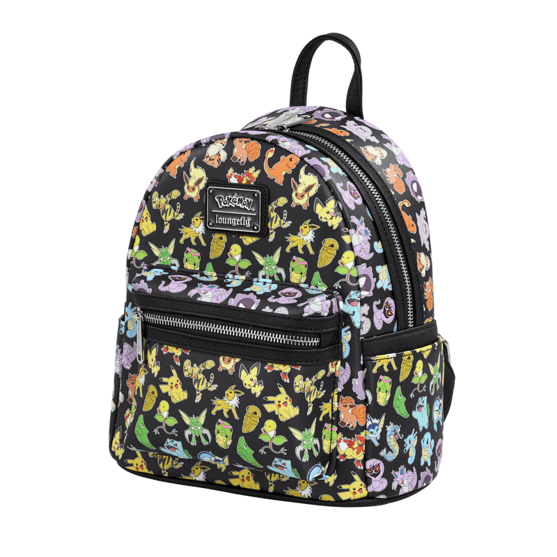 Loungefly - Pokémon Multi Character All Over Print Mini Backpack