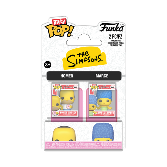 Bitty Pop - The Simpsons - Homer & Marge 2 Pack