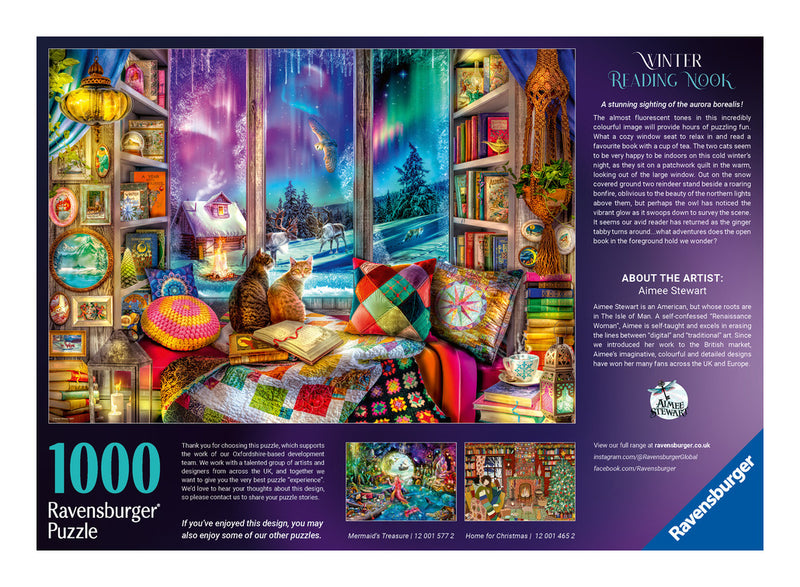 Winter Reading Nook 1000 Piece Jigsaw Puzzle