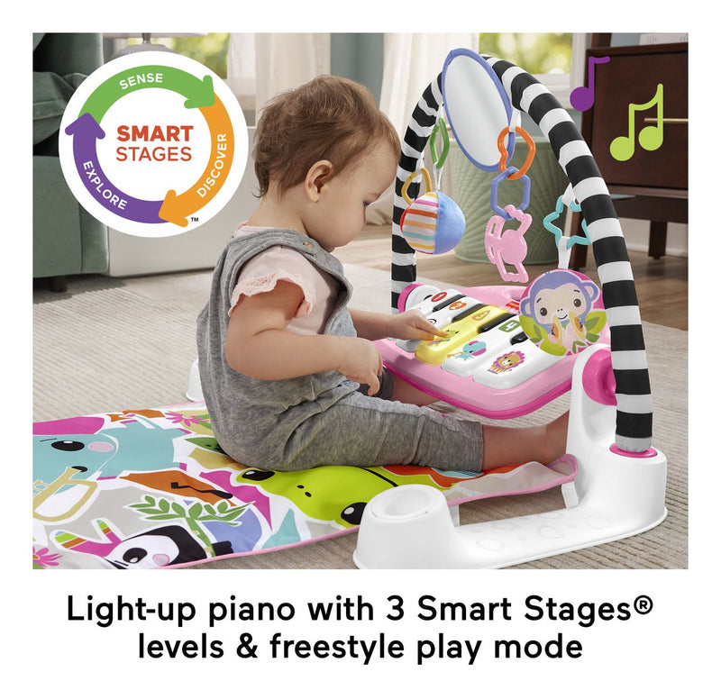 Fisher Price Glow and Grow Kick and Play Gym - Pink - Image