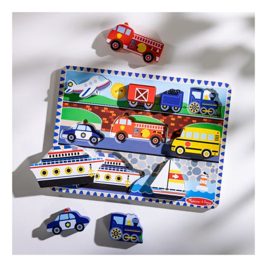 Melissa & Doug Vehicle Chunky Puzzle
