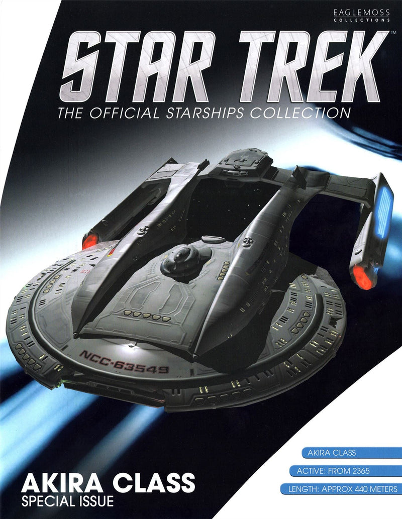 U.S.S. Thunderchild NCC-63549 (Akira-class) XL EDITION Model Die Cast Ship (Eaglemoss / Star Trek), packaging shot