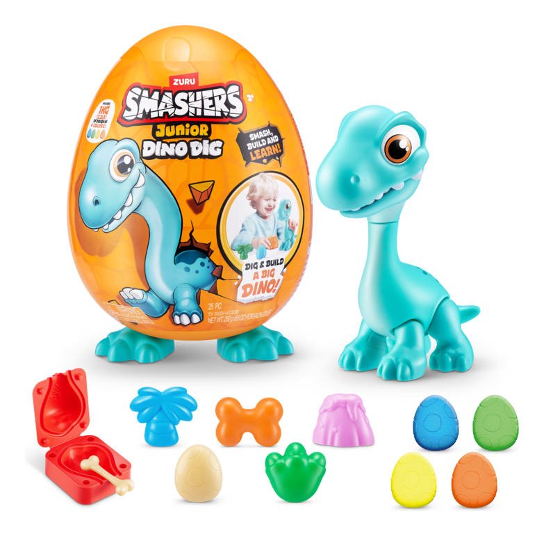Smashers Junior Dino Dig S1 Large Egg Assorted - Image