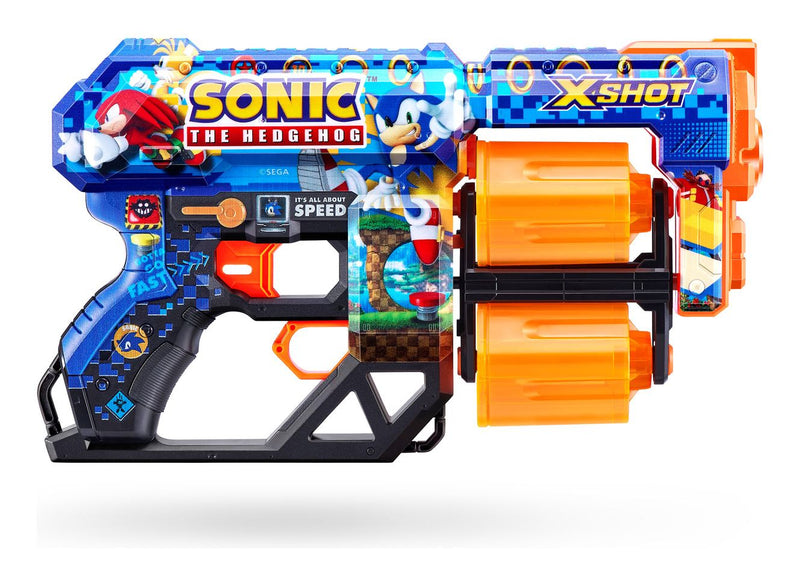 XSHOT Skins Dread Blaster - Mega Sonic Skin (12 Darts) - Image