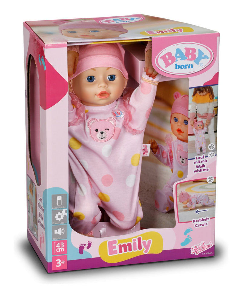 Baby Born Emily Walk With Me 43cm - Image