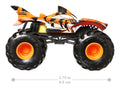Hot Wheels Monster Trucks Oversized Tiger Shark Vehicle (Case of 4)