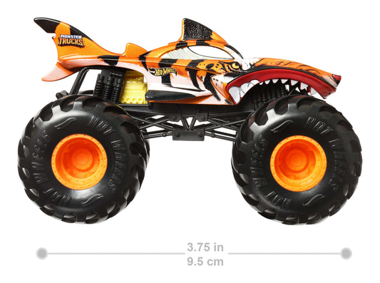 Hot Wheels Monster Trucks Oversized Tiger Shark Vehicle (Case of 4)