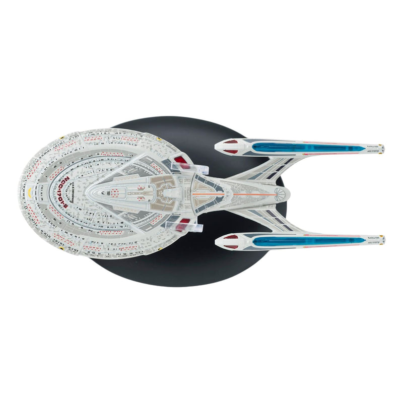 U.S.S. Enterprise NCC-1701-E (Sovereign-class) Diecast Model Ship (Eaglemoss / Star Trek), rear view