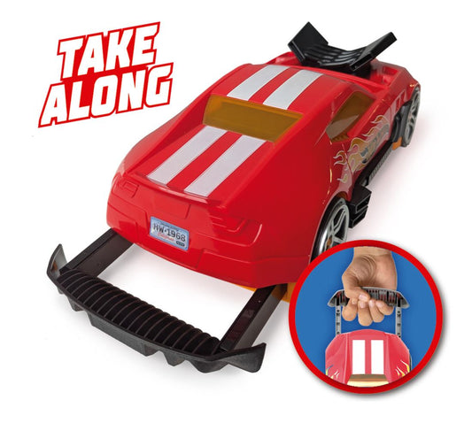 Hot Wheels 2 in 1 Race N Haul Storage Case Red - Image