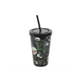 Venom & Vines Print Tumbler with Straw
