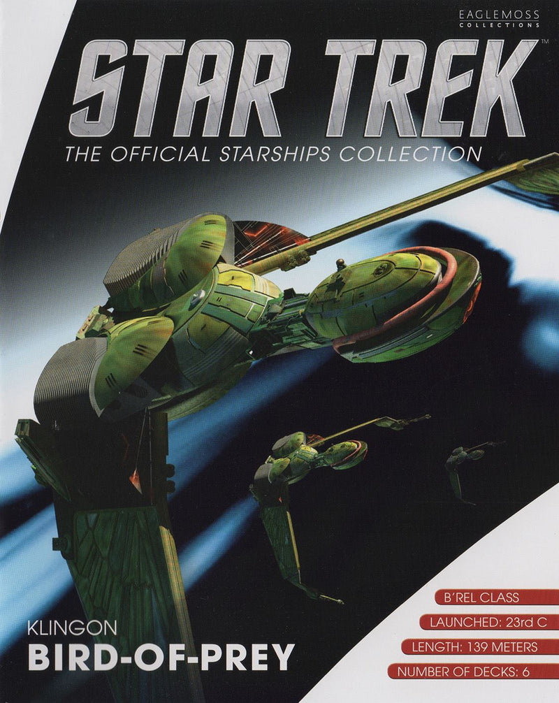 Klingon Bird-of-Prey (B'rel-class) Model Die Cast Ship (Eaglemoss / Star Trek), additional view